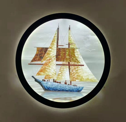 Led Wall Lamp New Chinese Style Wall Painting Simple Lamps