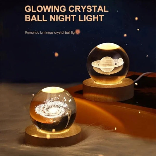 3D Crystal  Moon Lamp – Magical Night Light for Any Space