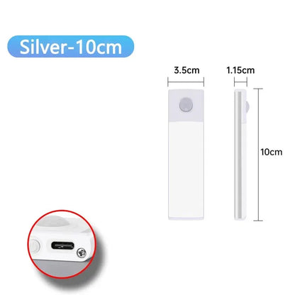 Smart Motion Sensor LED Cabinet Light – Rechargeable USB Type-C