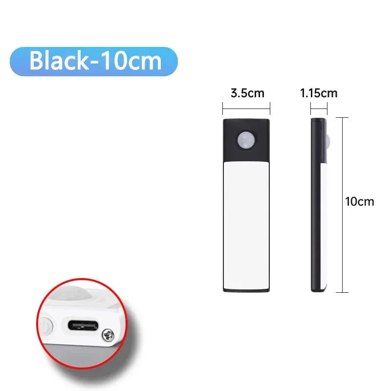Smart Motion Sensor LED Cabinet Light – Rechargeable USB Type-C