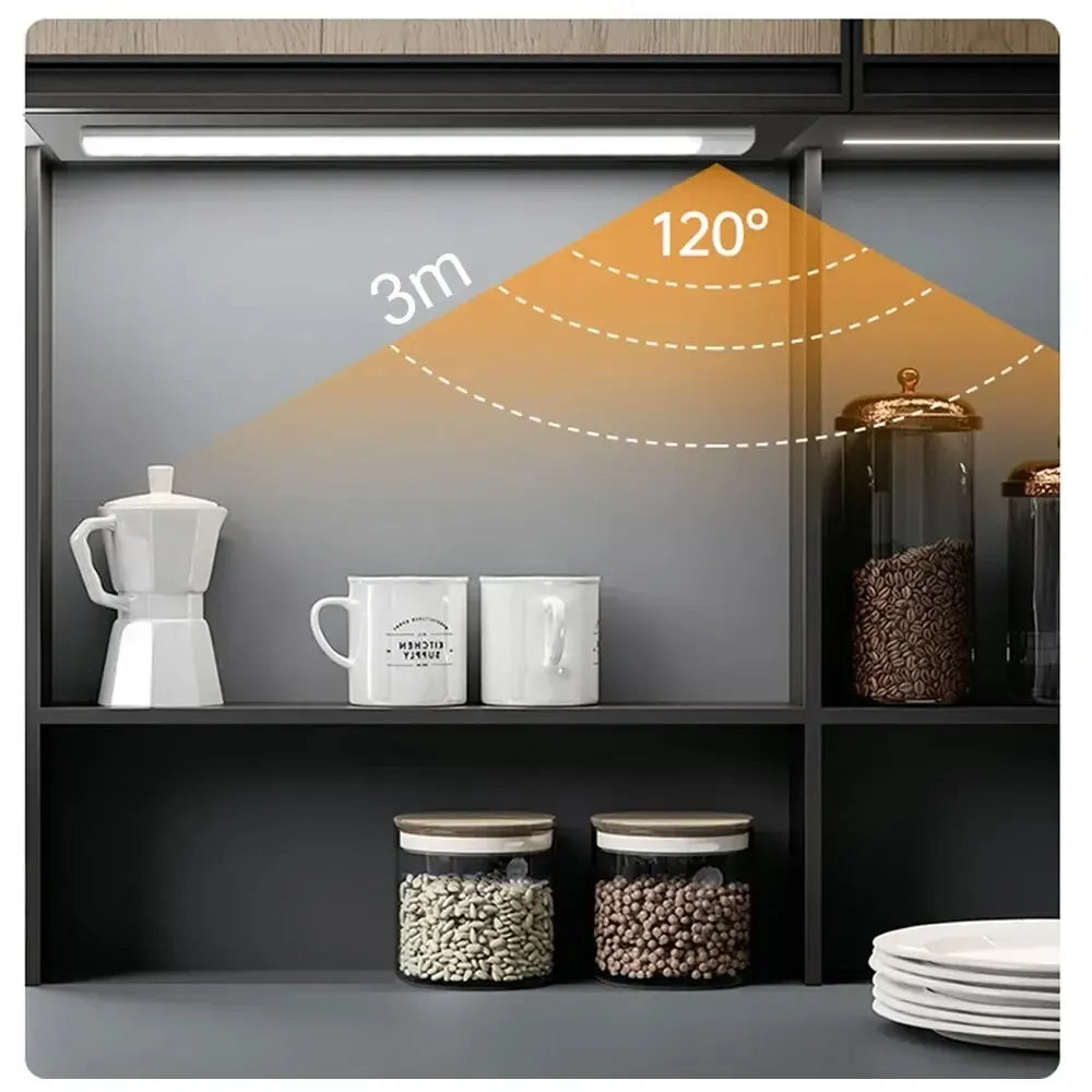 Smart Motion Sensor LED Cabinet Light – Rechargeable USB Type-C