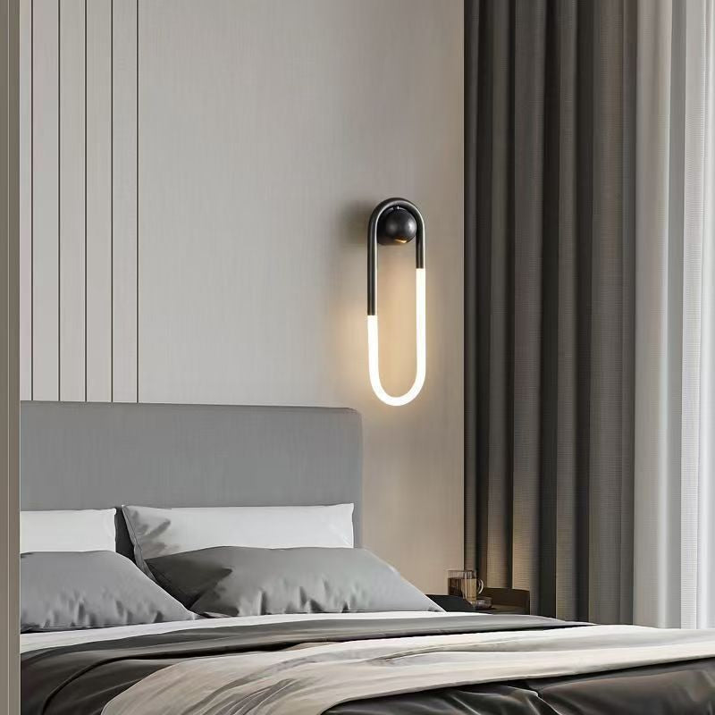 Bedroom Background Wall Stair Art Lamps