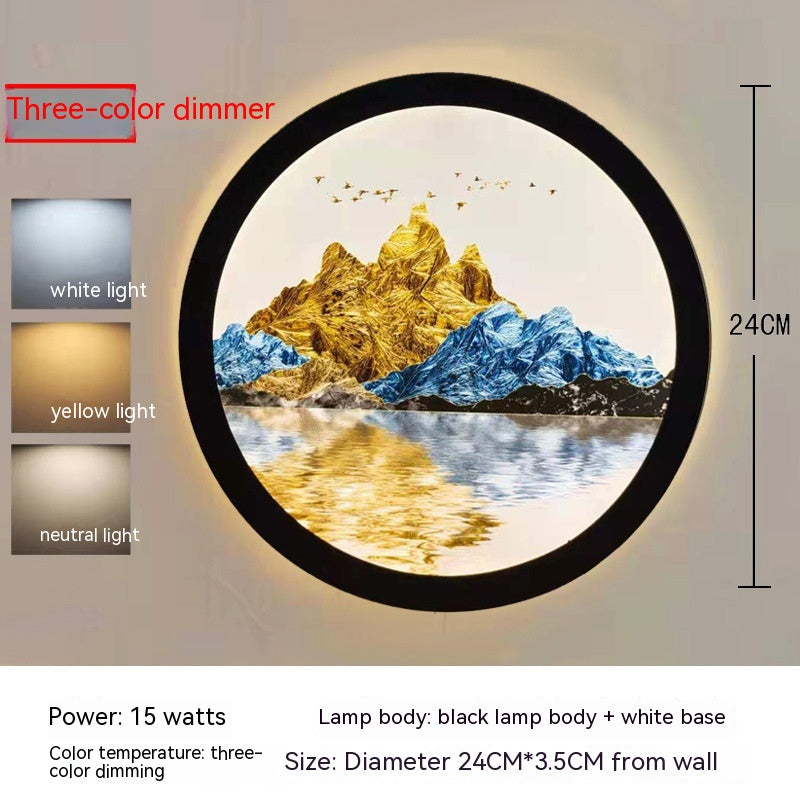 Led Wall Lamp New Chinese Style Wall Painting Simple Lamps